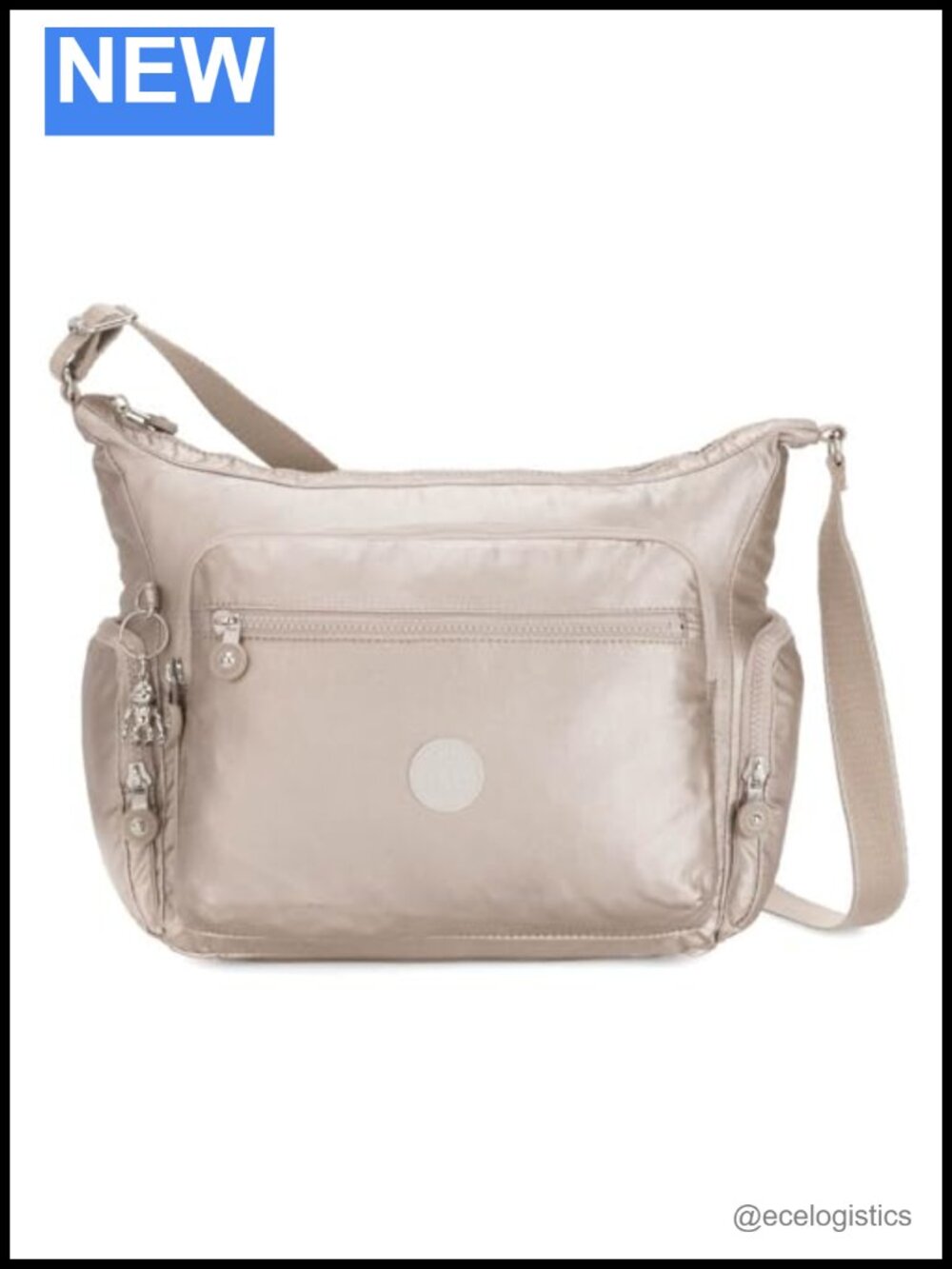 KIPLING Gabbie Shoulder Bag Nylon Hobo Crossbody